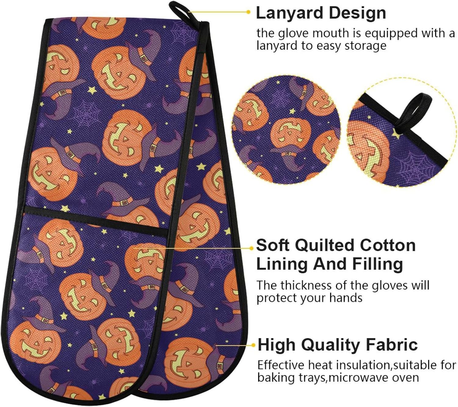 Susiyo Double Oven Mitts Halloween Design