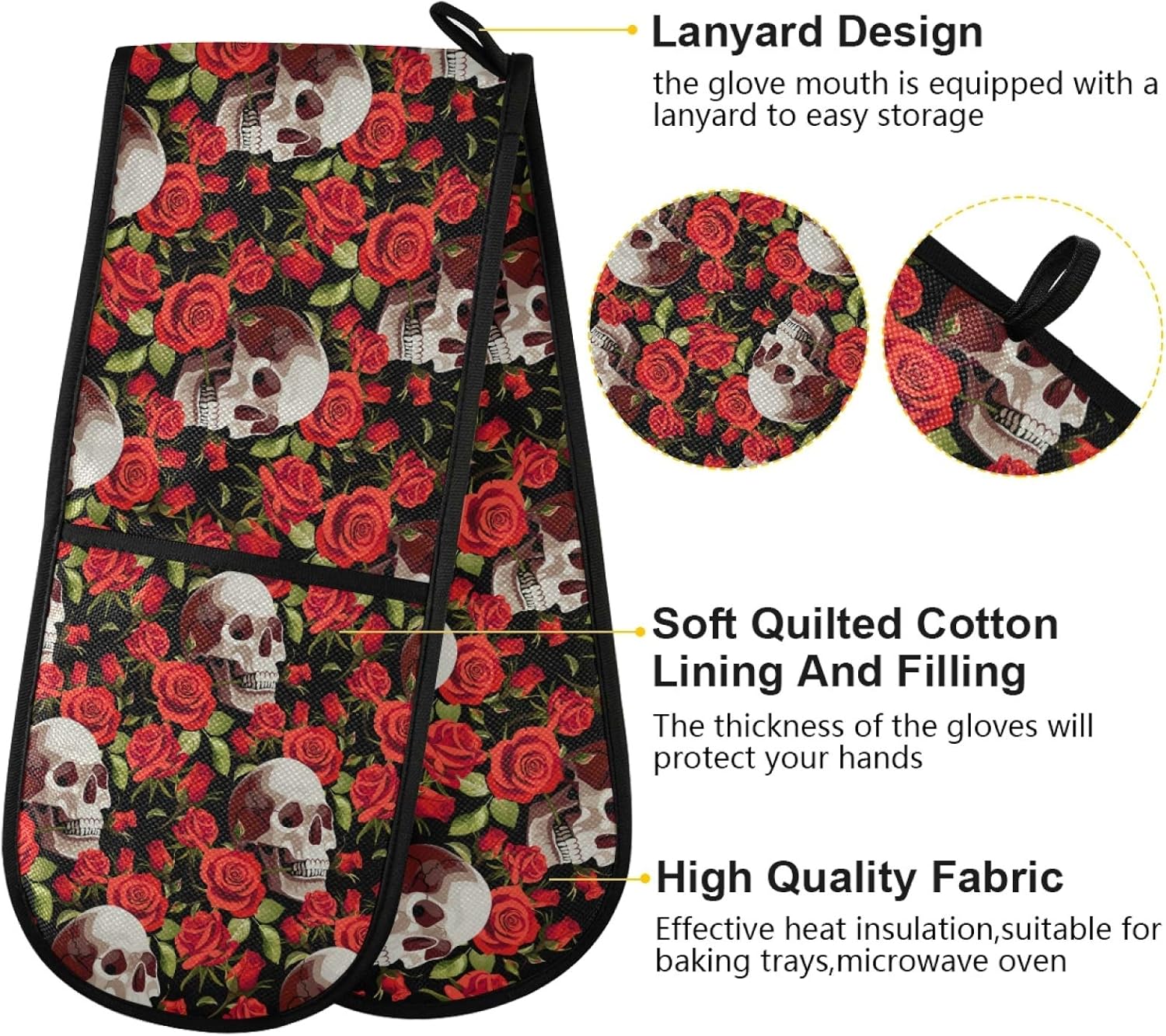 AUUXVA Long Double Oven Mitt