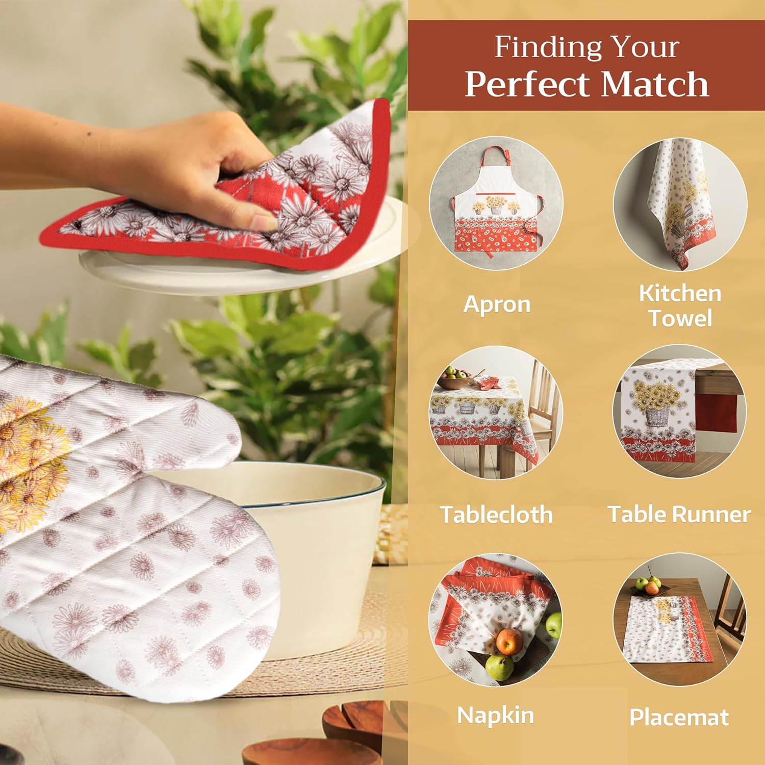 Maison d Hermine 8x8 Quilted Cotton Potholder