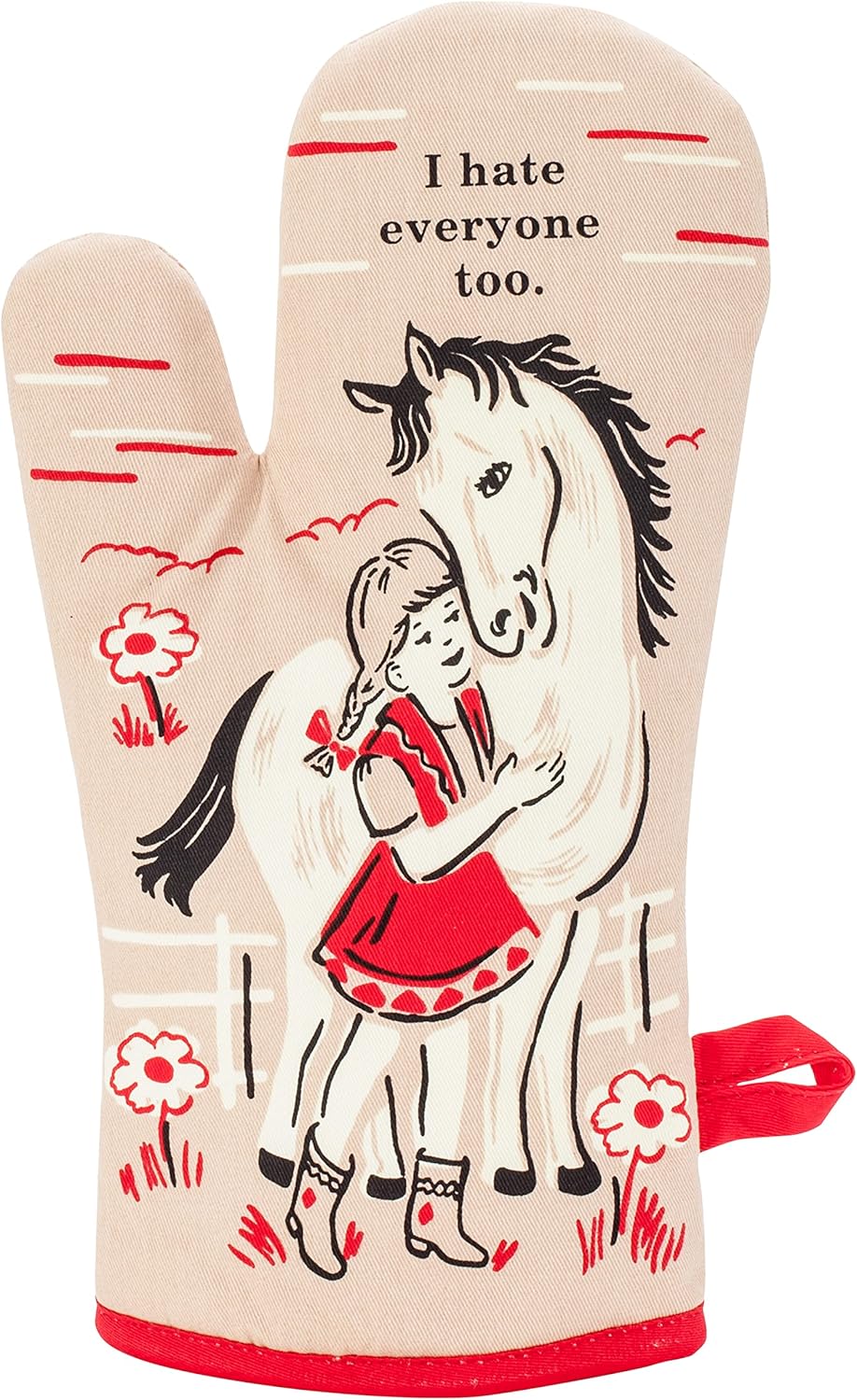 Blue Q Oven Mitt I Hate Everyone Too