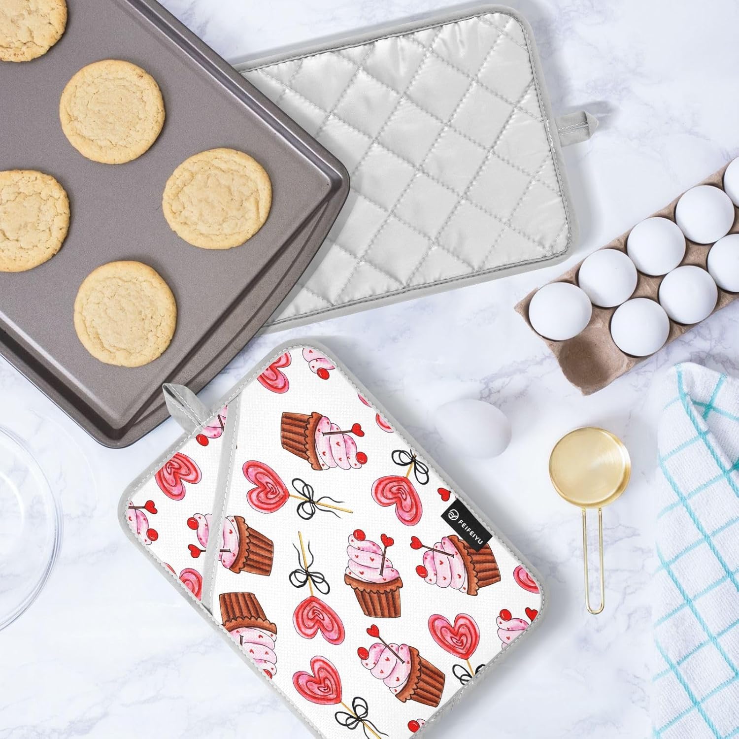 Heat-Resistant Potholders Oven Mitts for Daily Use