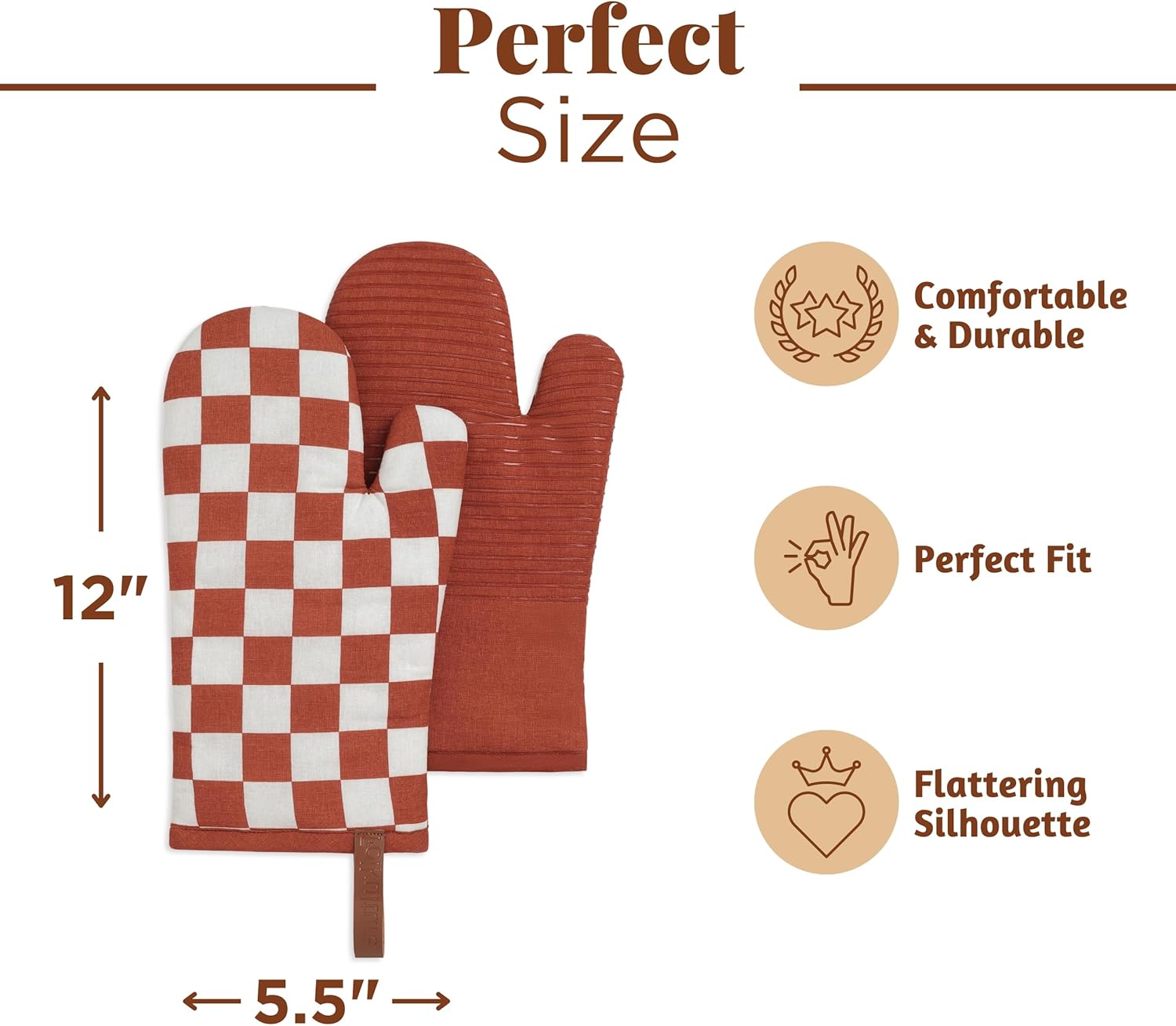 Heat-Resistant Silicone Oven Mitts for Cooking