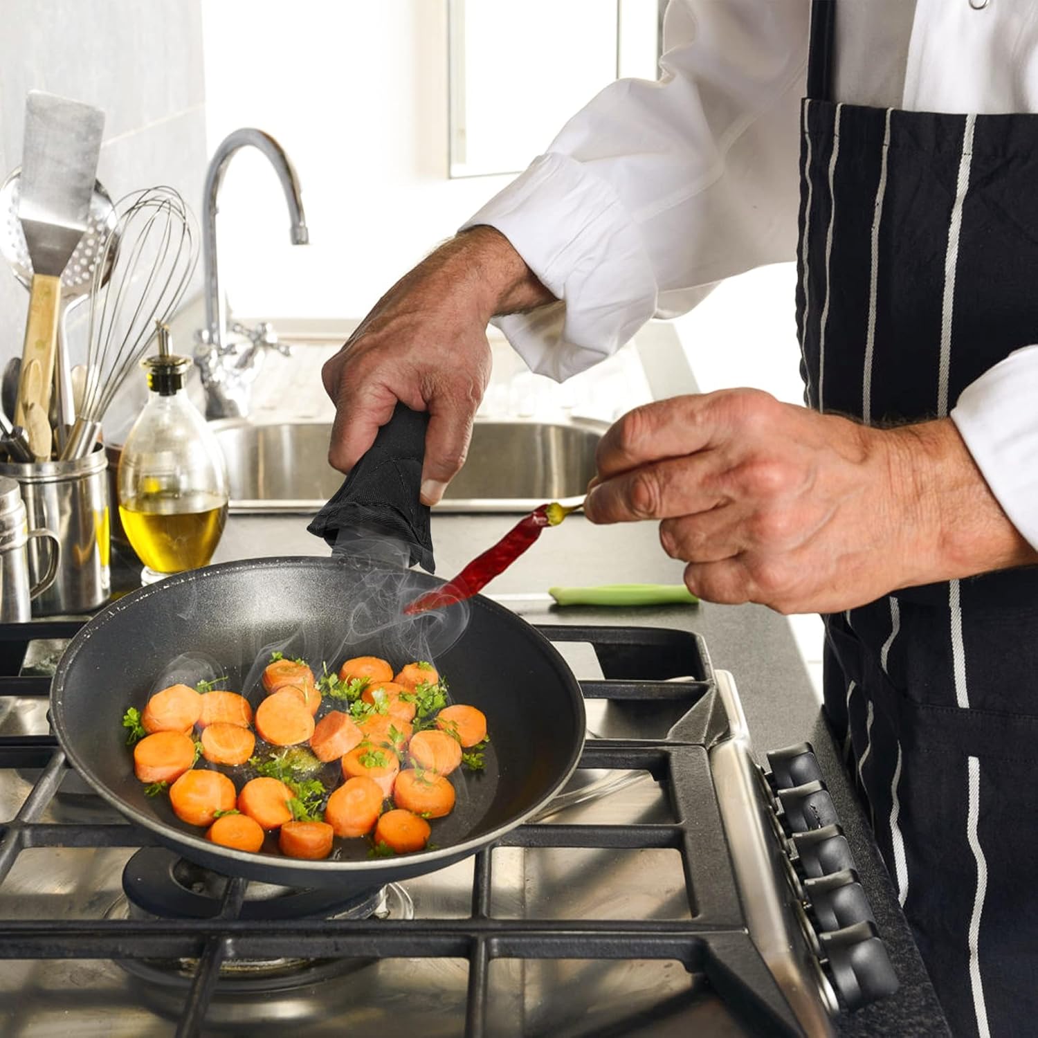 6Pcs Heat Resistant Cotton Hot Handle Covers
