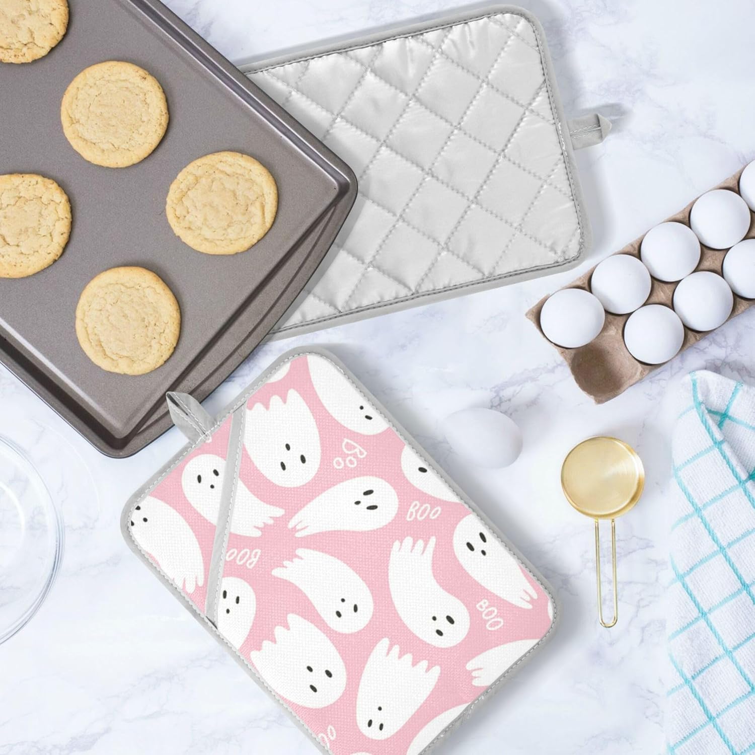 Cute Heat-Resistant Pot Holder Set for Kitchen Use