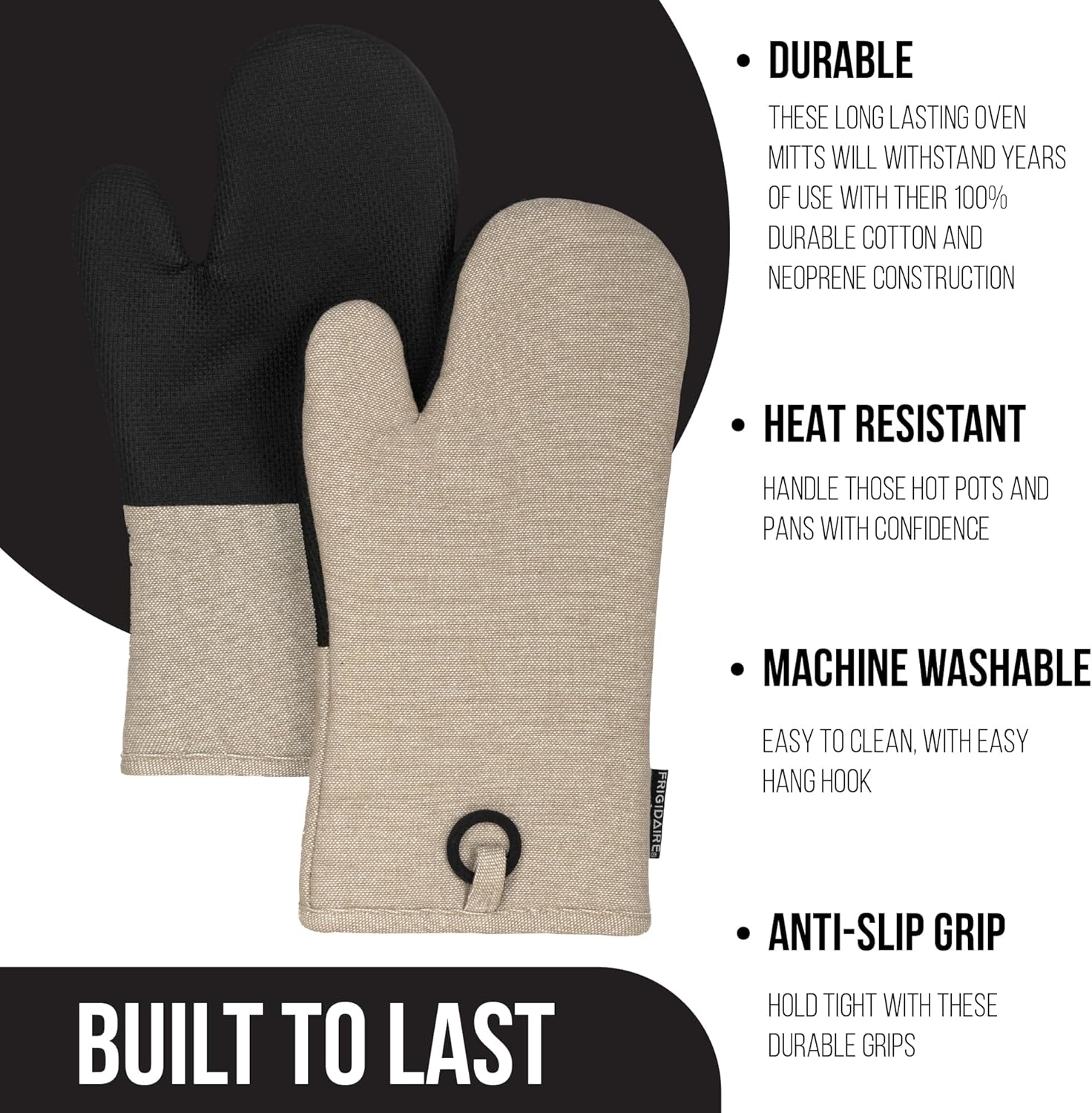 Handle the Heat Like a Pro Heat-Resistant Oven Mitts Set of 2