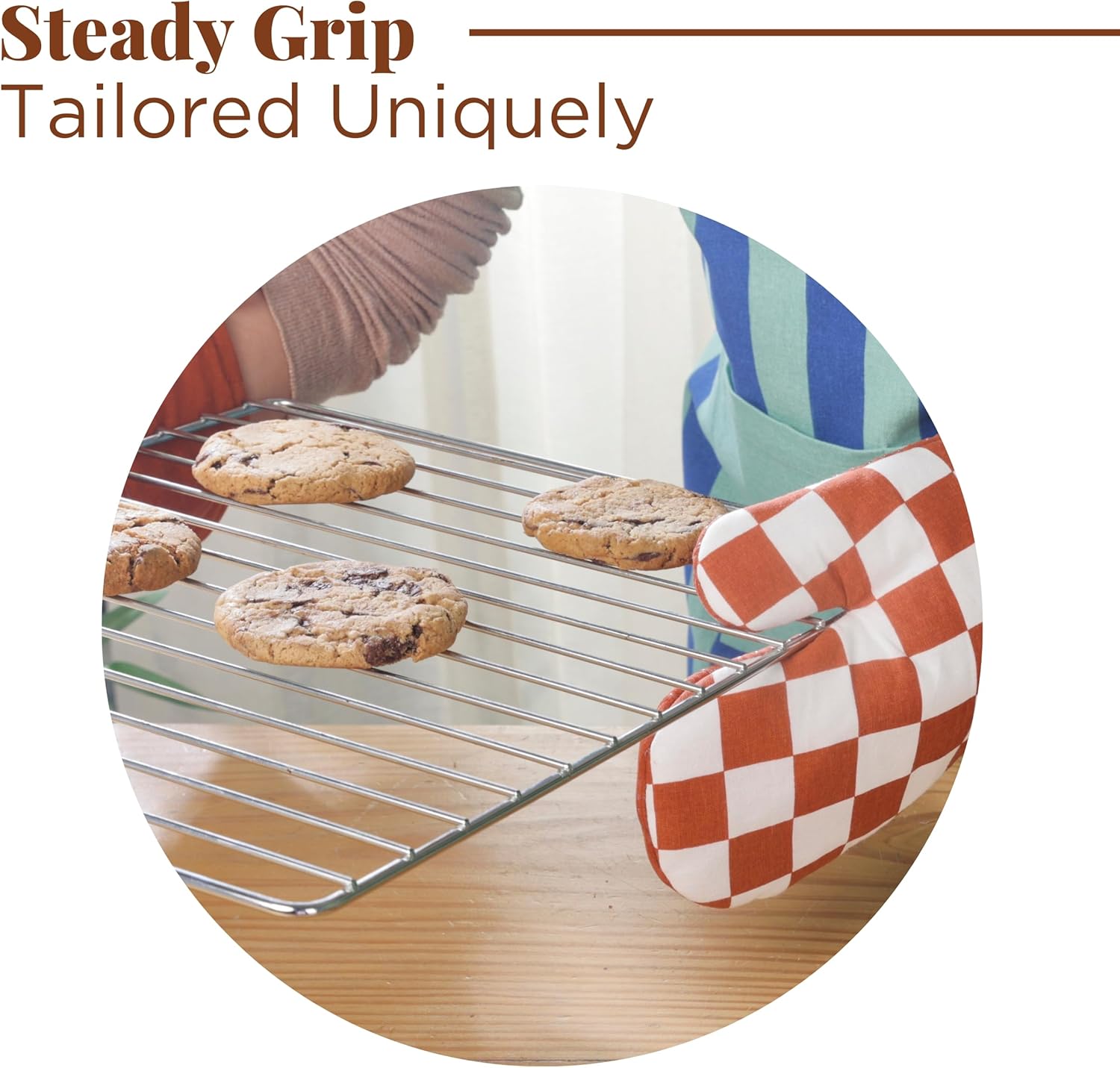 Heat-Resistant Silicone Oven Mitts for Cooking
