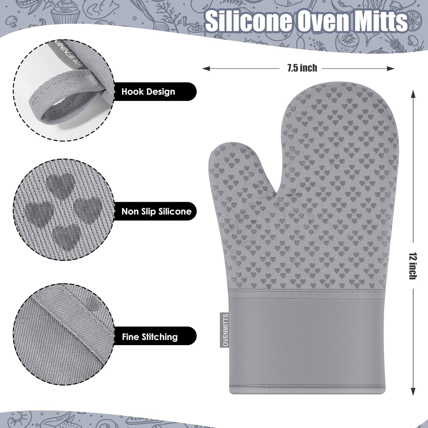 Durable Kitchen Set for Easy Cleaning Baking