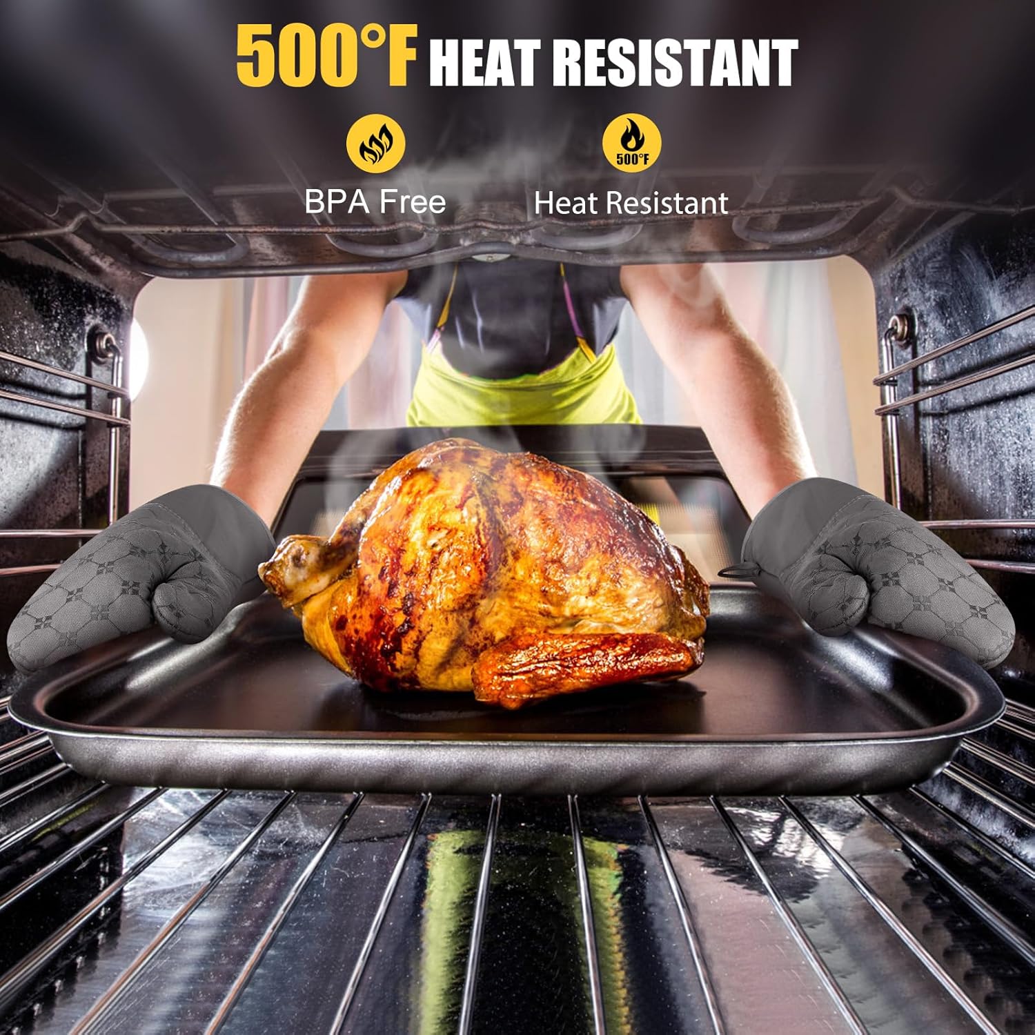 12-Piece Heat-Resistant Kitchen Essentials Set for Baking Cooking in 500F