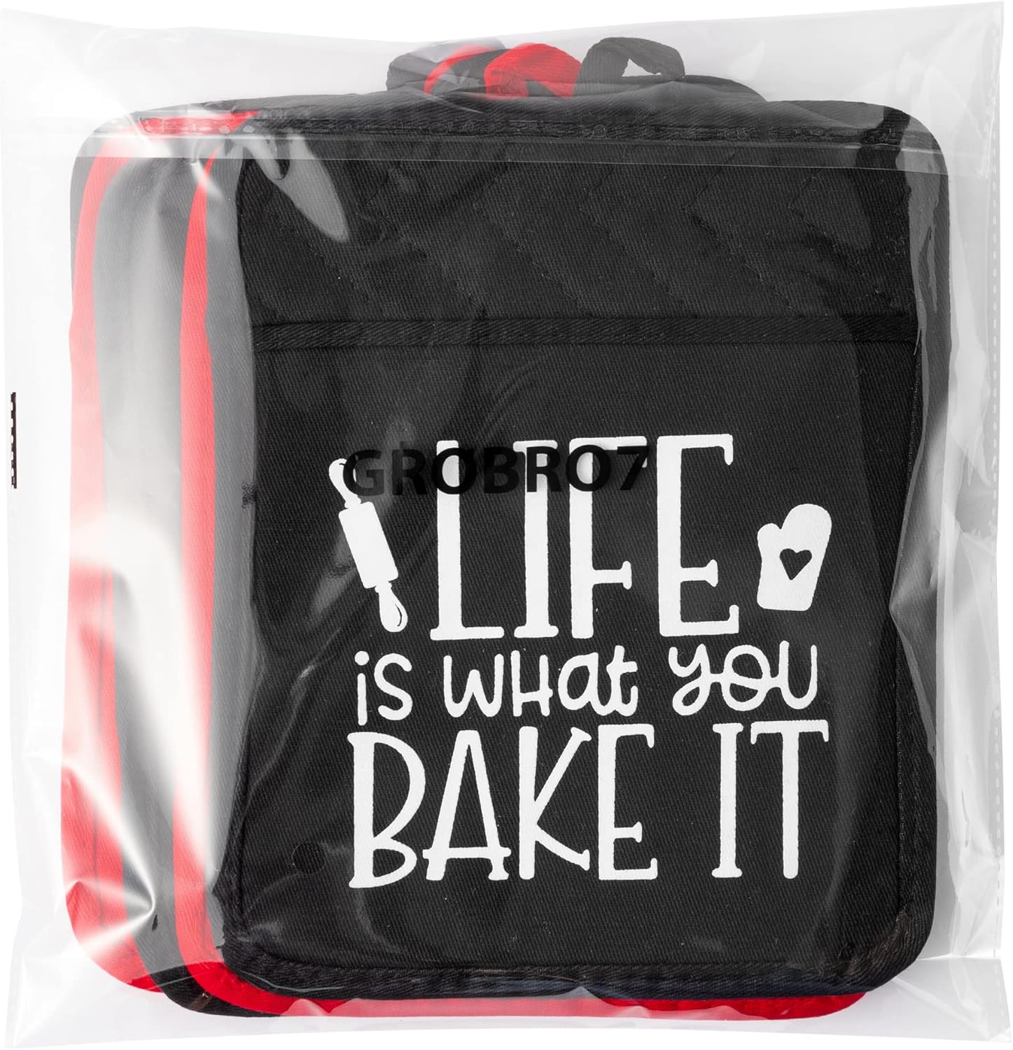 5-Piece Heat-Resistant Baking Potholders for Kitchen