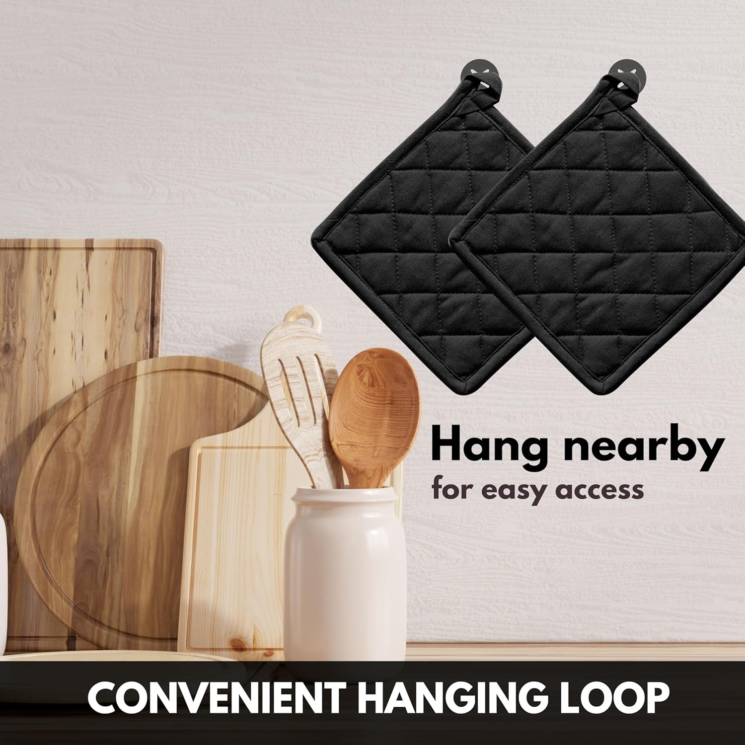 Oven Mitt Pot Holder Set 100 Cotton for Cookers