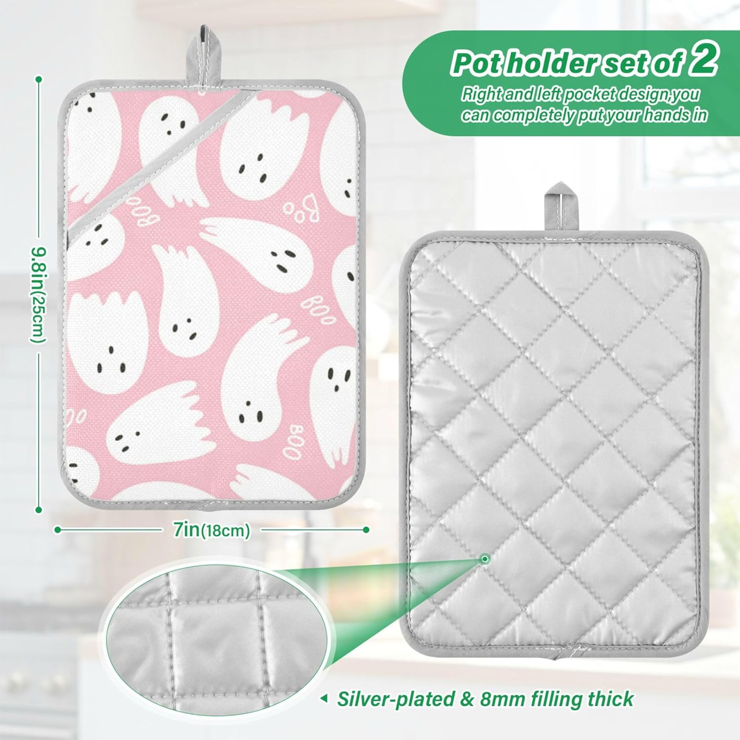 Cute Heat-Resistant Pot Holder Set for Kitchen Use
