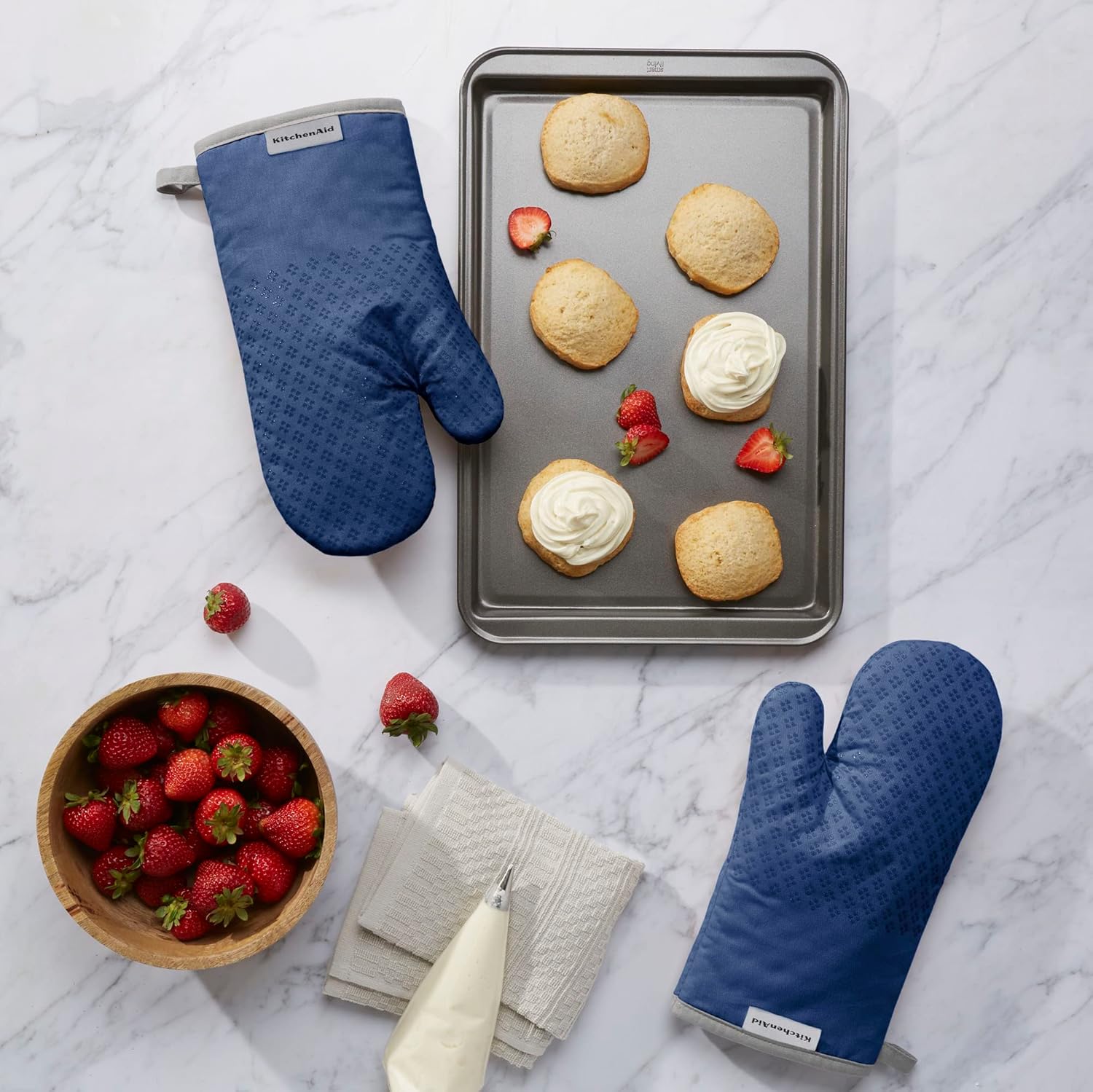Multi-Purpose Heat-Resistant Oven Mitt Set