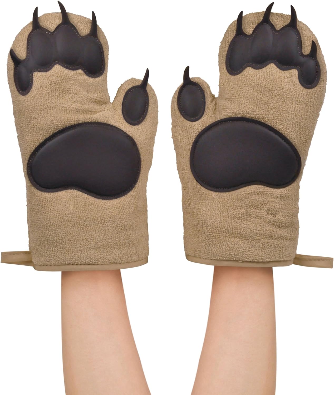 Genuine Fred Bear Hands Oven Mitts - Fun Functional