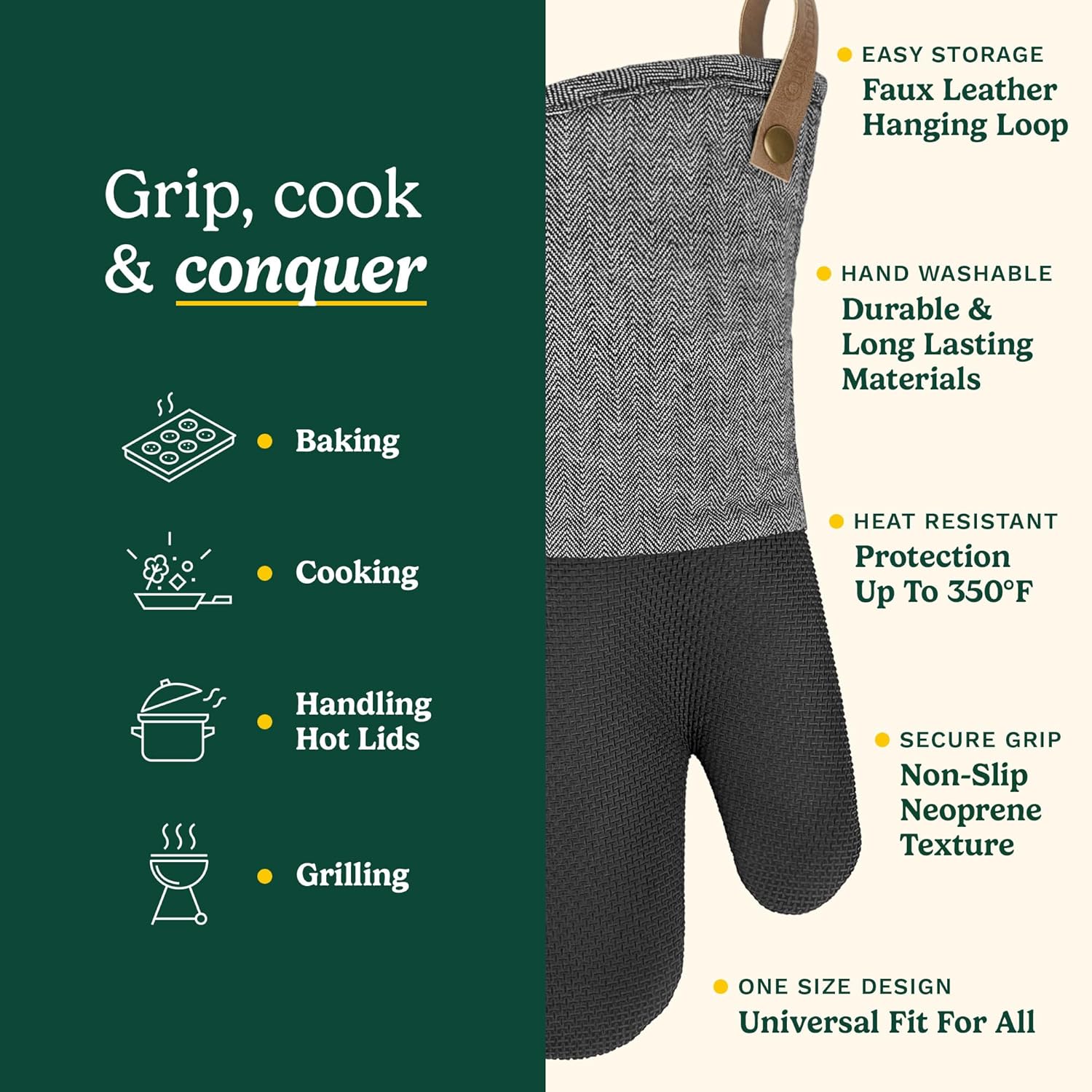 Thermal Oven Mitts for Safe Cooking