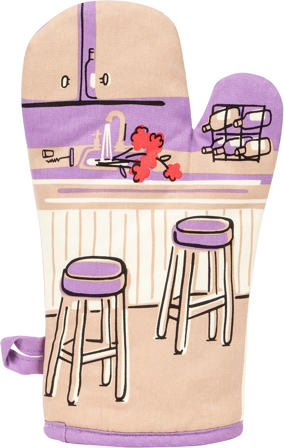 Oops IDrunk No Problem Easy-Oven mitt with Quilted Insulation from Blue Q