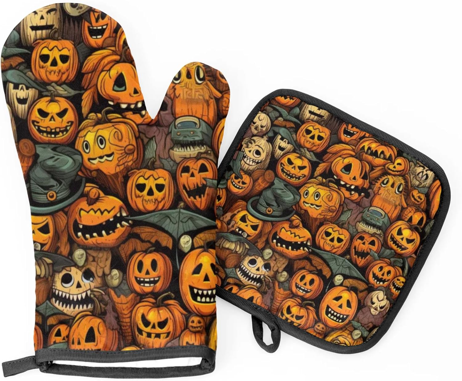 Halloween Treat Aglebo Oven Mitts Pot Holders Set of 2