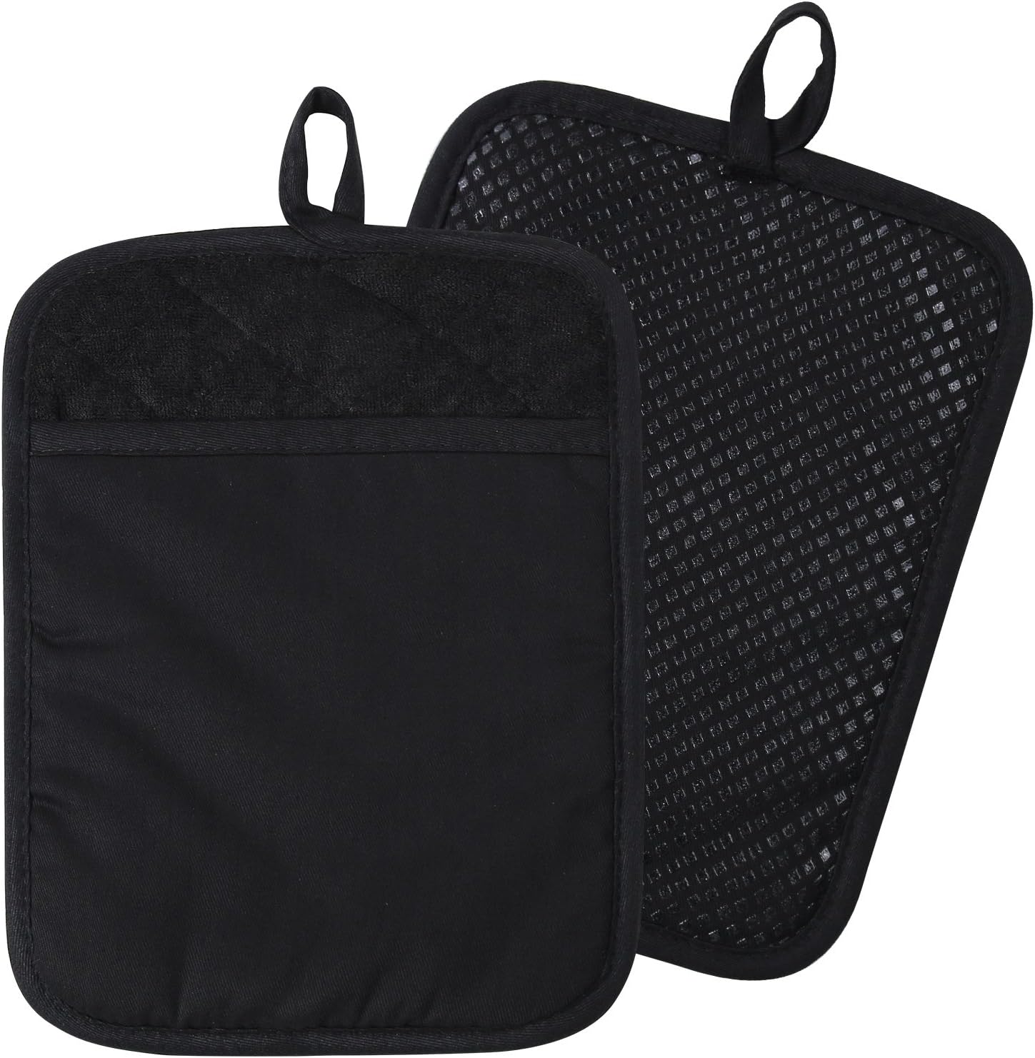 100 Cotton Silicone Potholders Set of 2