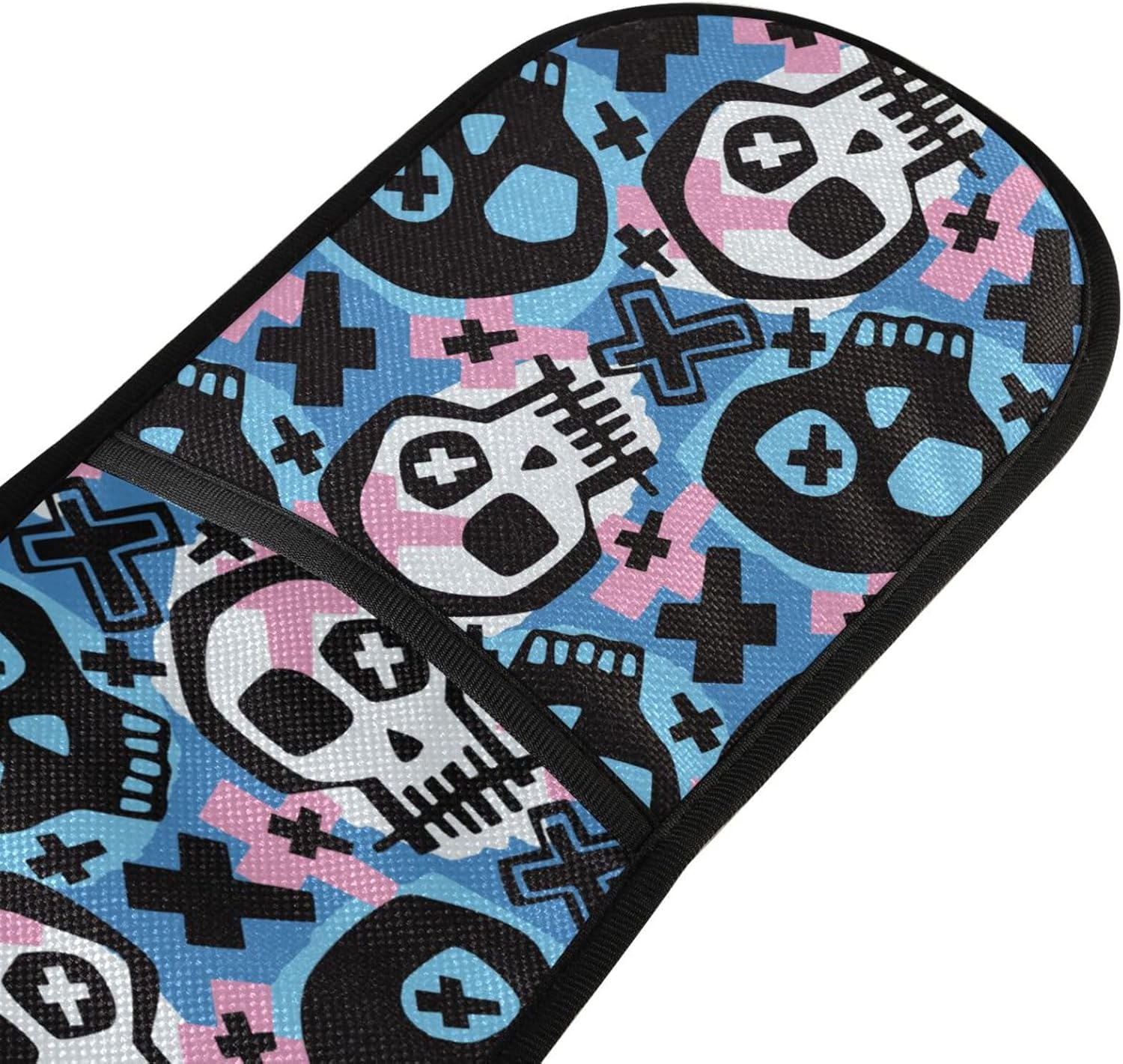 Funky Skull Happy Halloween Double Oven Mitt for Cooking Baking
