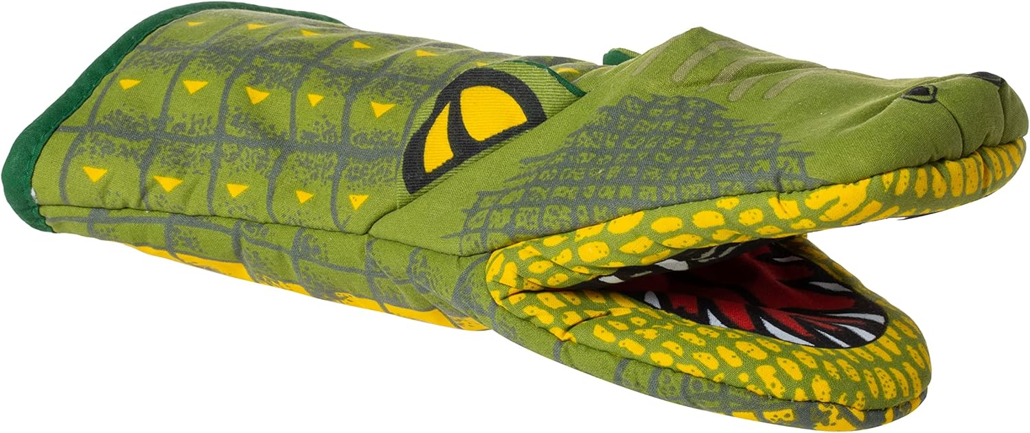Artisan Owl Novelty 3D Alligator Oven Mitt Green