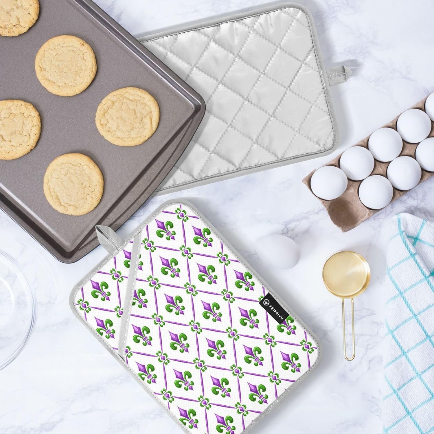 Fleur De Lis 2-Pack Pot Holder Set