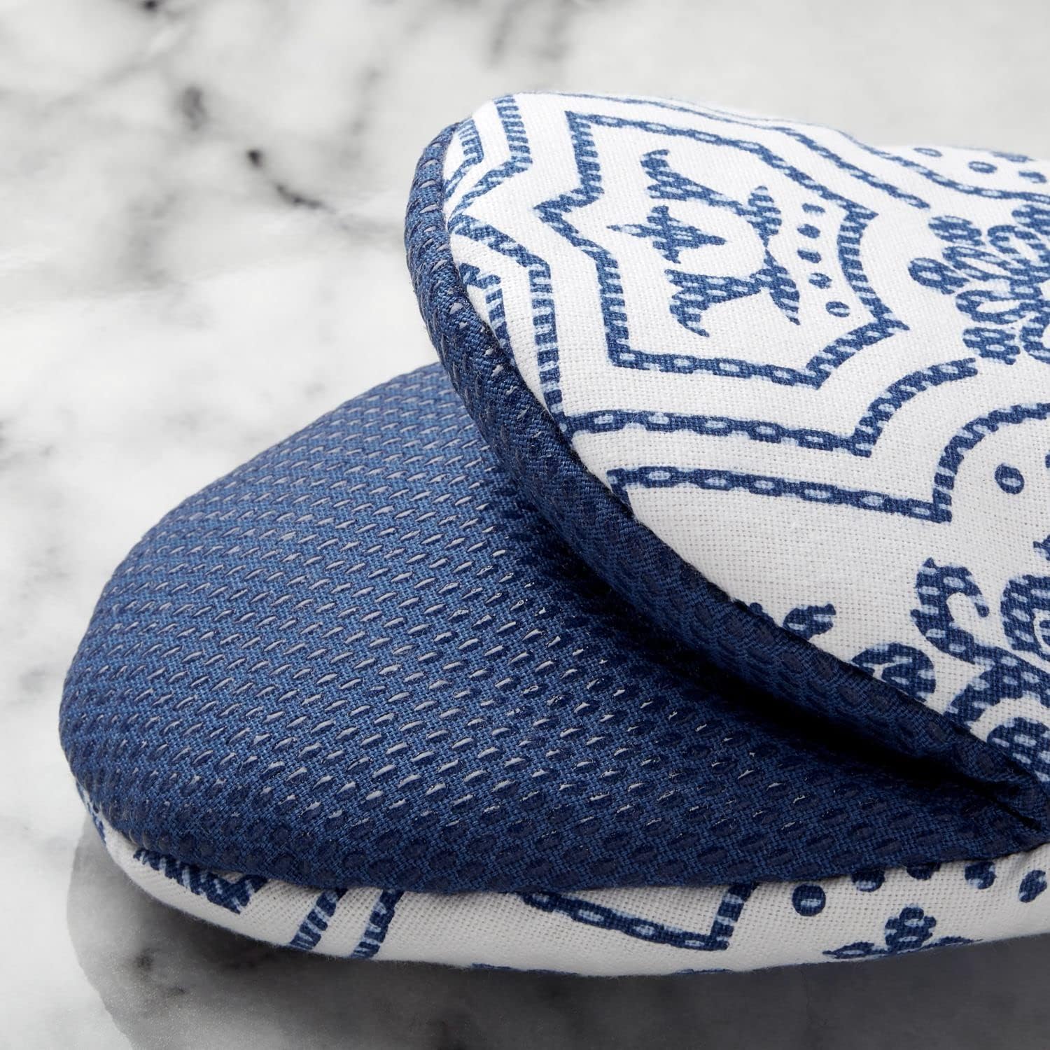 Martha Stewart Mini Oven Mitt 2-Pack Set Navy Blue
