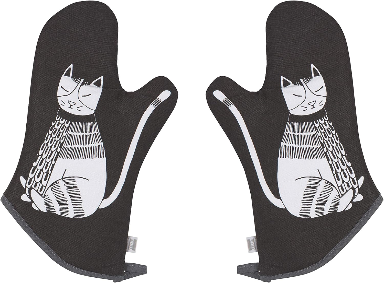 Now Designs Basic Oven Mitt Heat-Protected Purr Party 2 Count