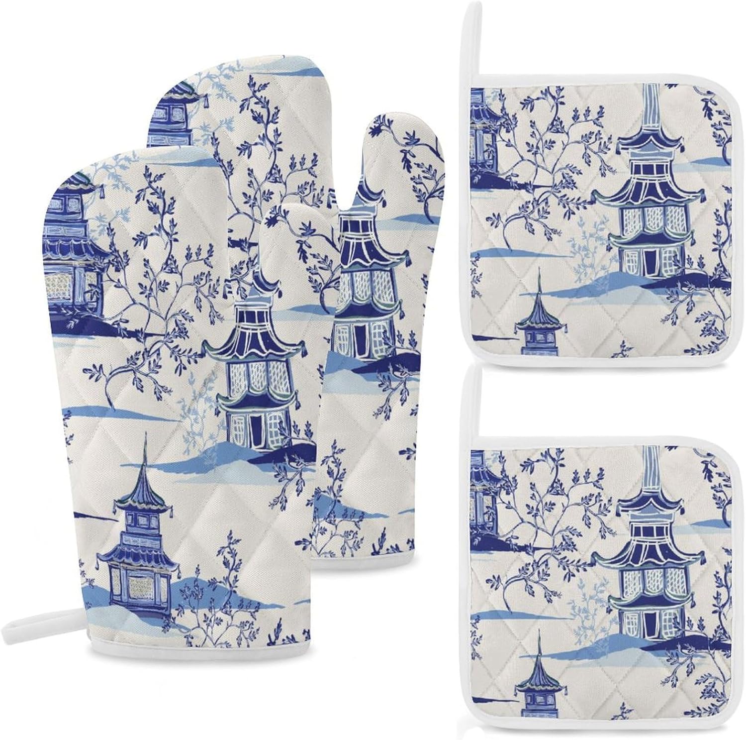 Heat-Resistant Oven Mitts Pot Holders