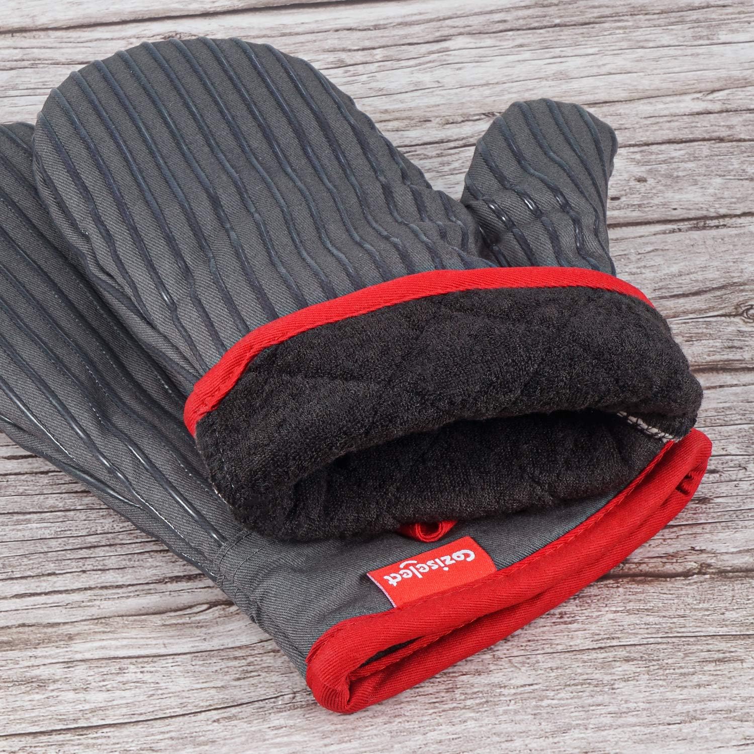 Coziselect 4-Piece Oven Mitts and Potholders Set