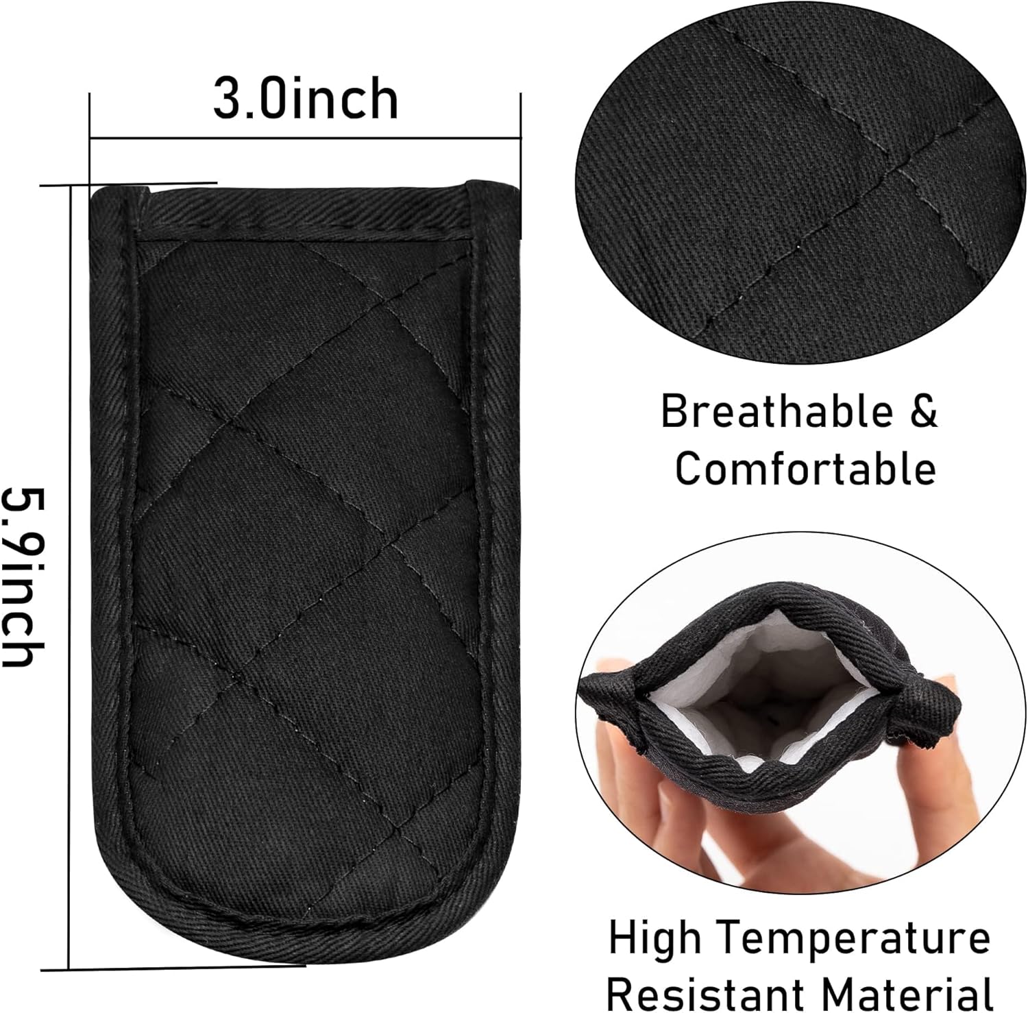 6Pcs Heat Resistant Cotton Hot Handle Covers