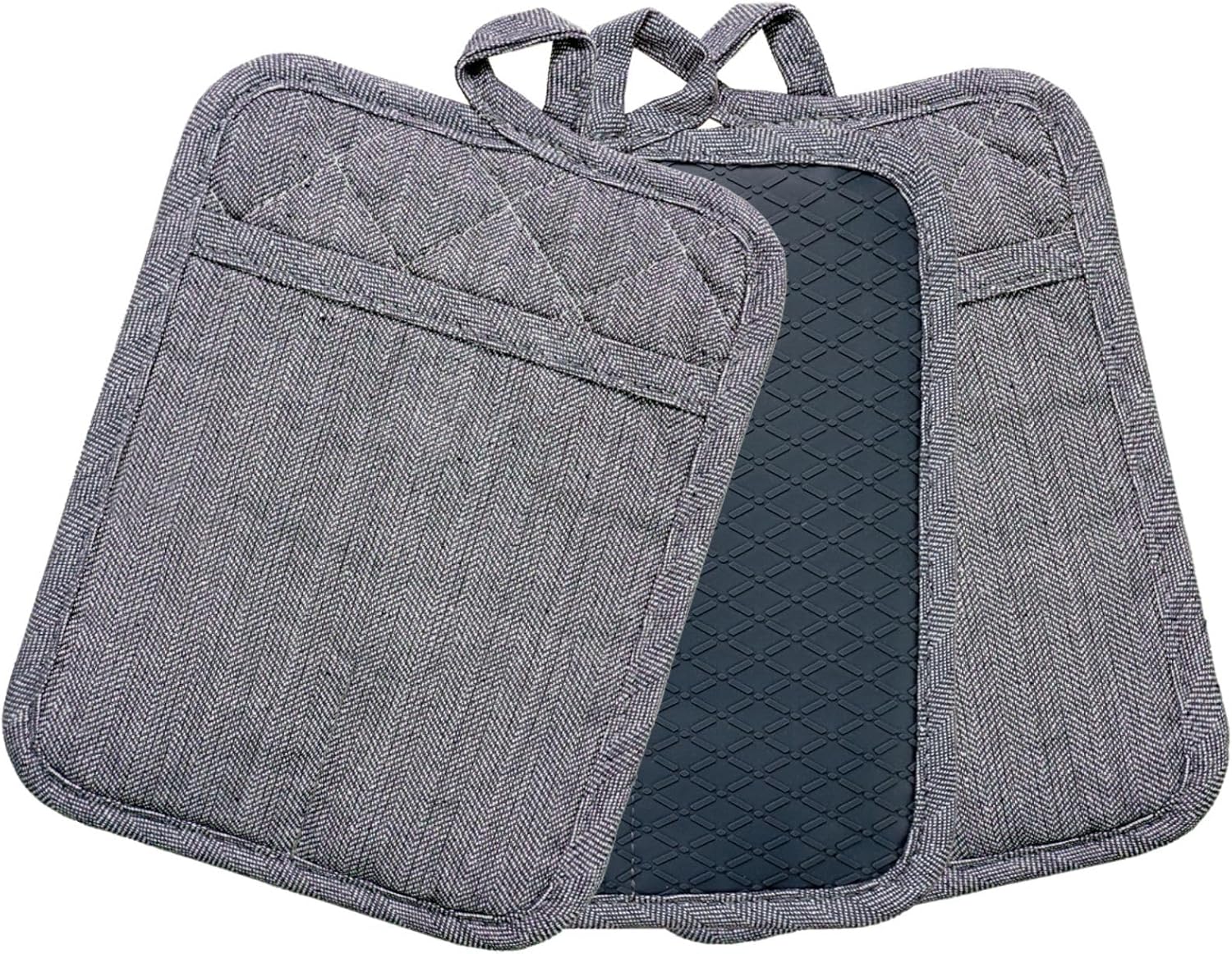 Safe Kitchen silicone pot holders 3-packs heat resistant BBQ and oven mitts