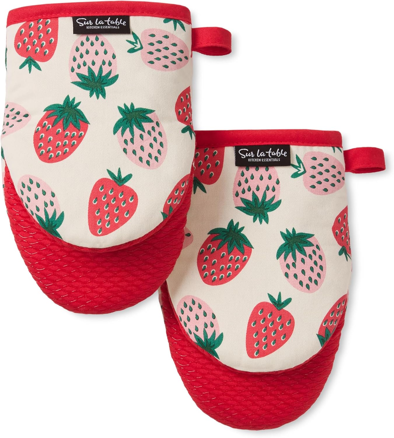 Quirky Strawberry Oven Mitts Set