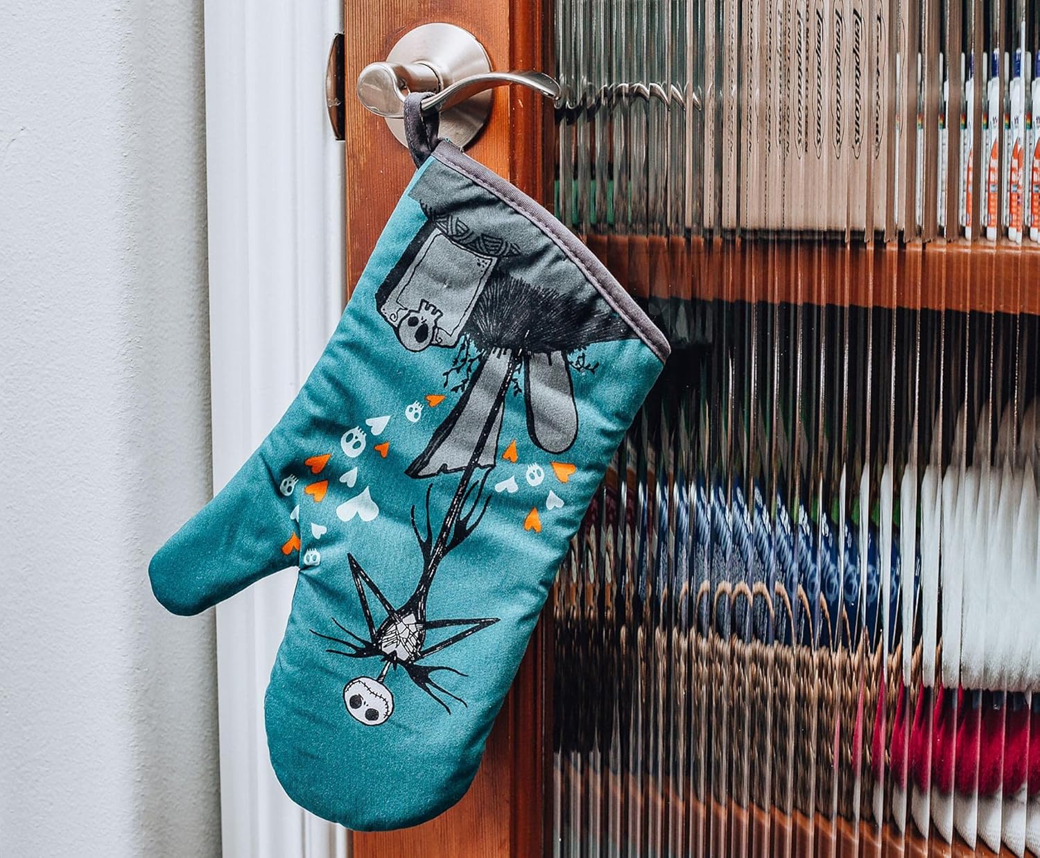 Ukonic Nightmare Before Christmas Jack and Sally Oven Mitt