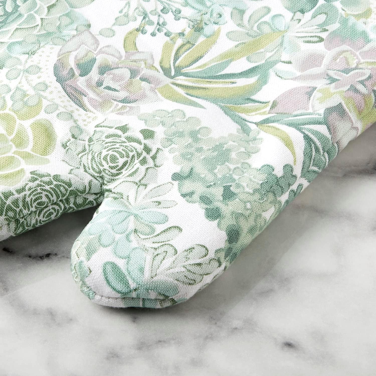 Martha Stewart Succulents Oven Mitt 2-Pack Heat-Resistant