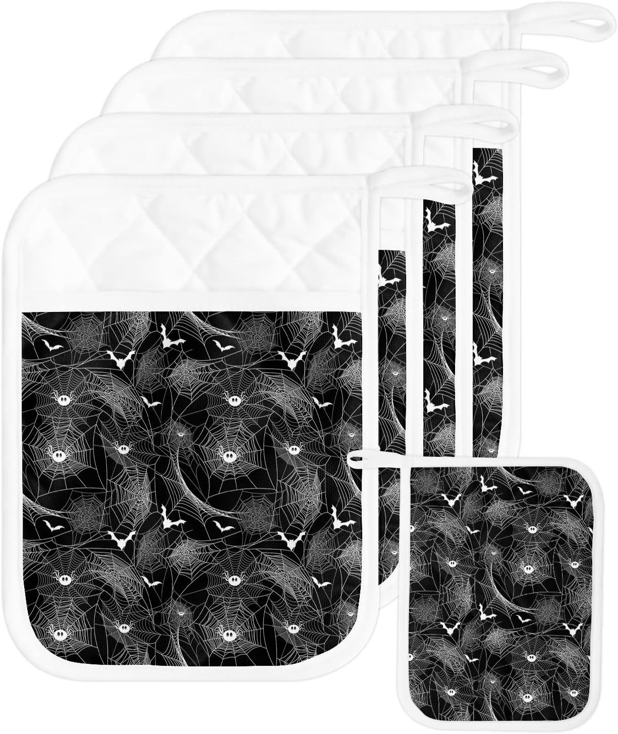Halloween Pot Holders with Pocket for Kitchen