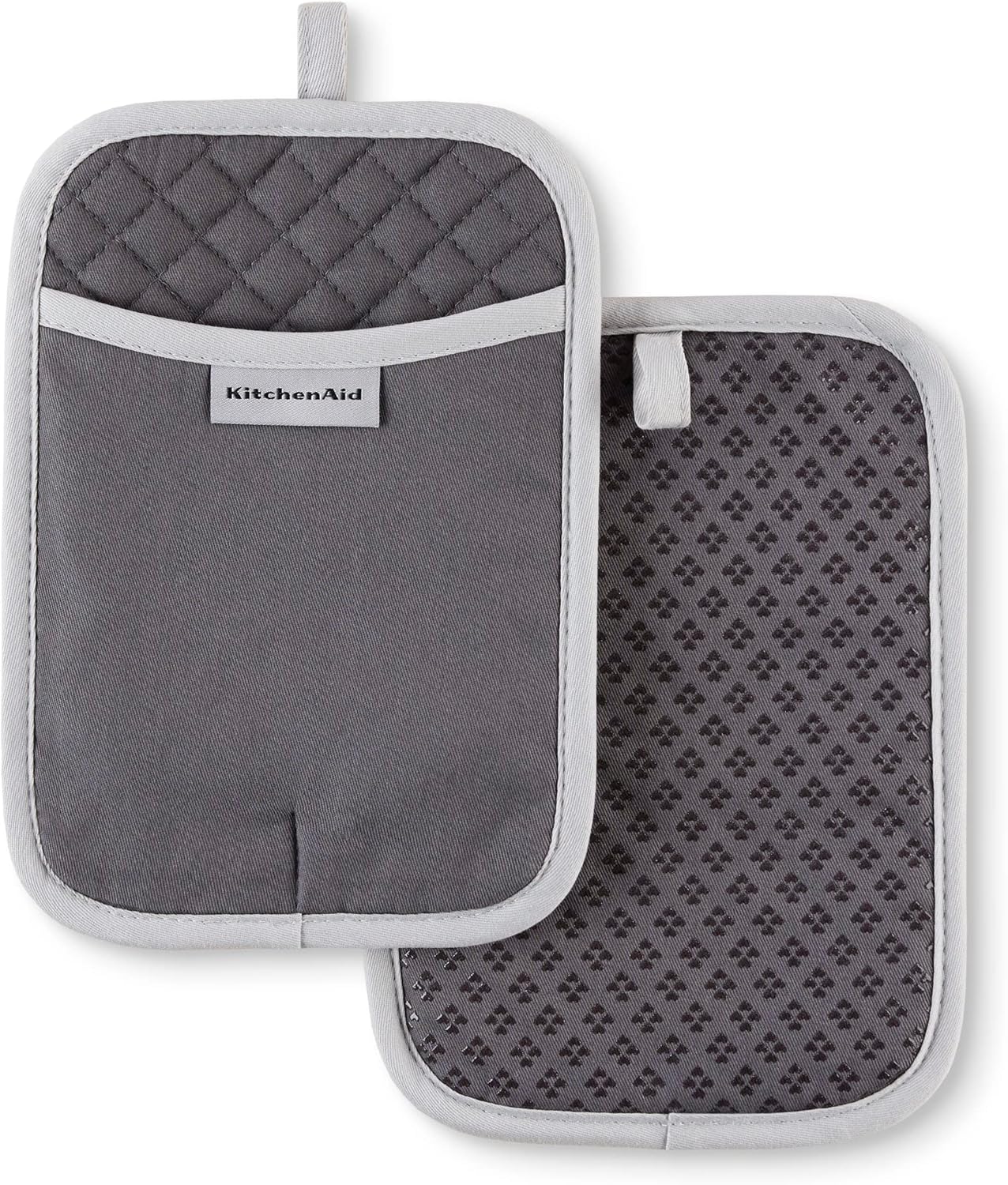 KitchenAid Asteroid Pot Holder 2-Pack Charcoal Grey