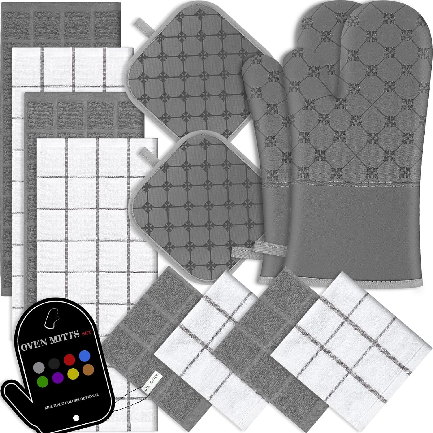 12-Piece Heat-Resistant Kitchen Essentials Set for Baking Cooking in 500F