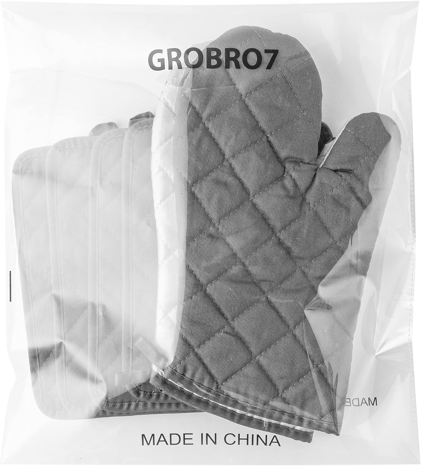 GROBRO7 6-Piece Oven Mitts and Pot Holders Set