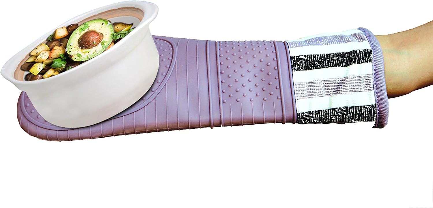 Heat-Resistant Oven Mitt Pair