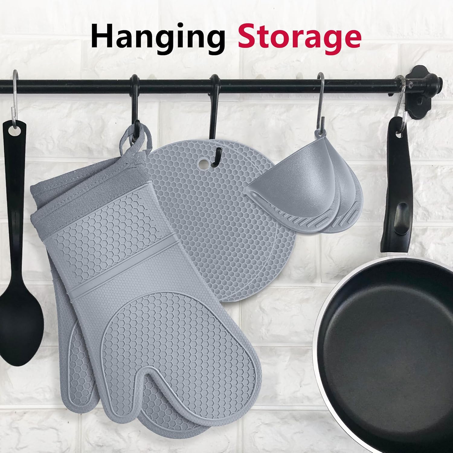 Oven mitts for cooking warmth