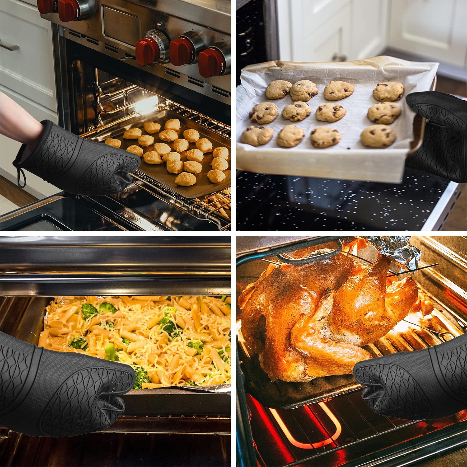 Stay Cook Safe Silicone Oven Mitts