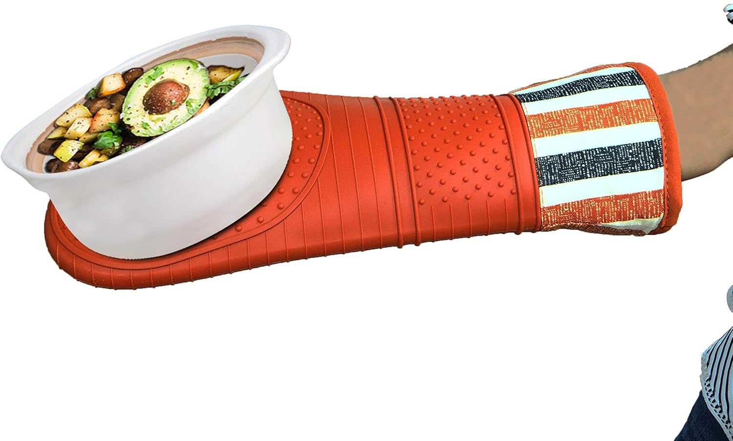 RED LMLDETA Oven mitt heat resistant