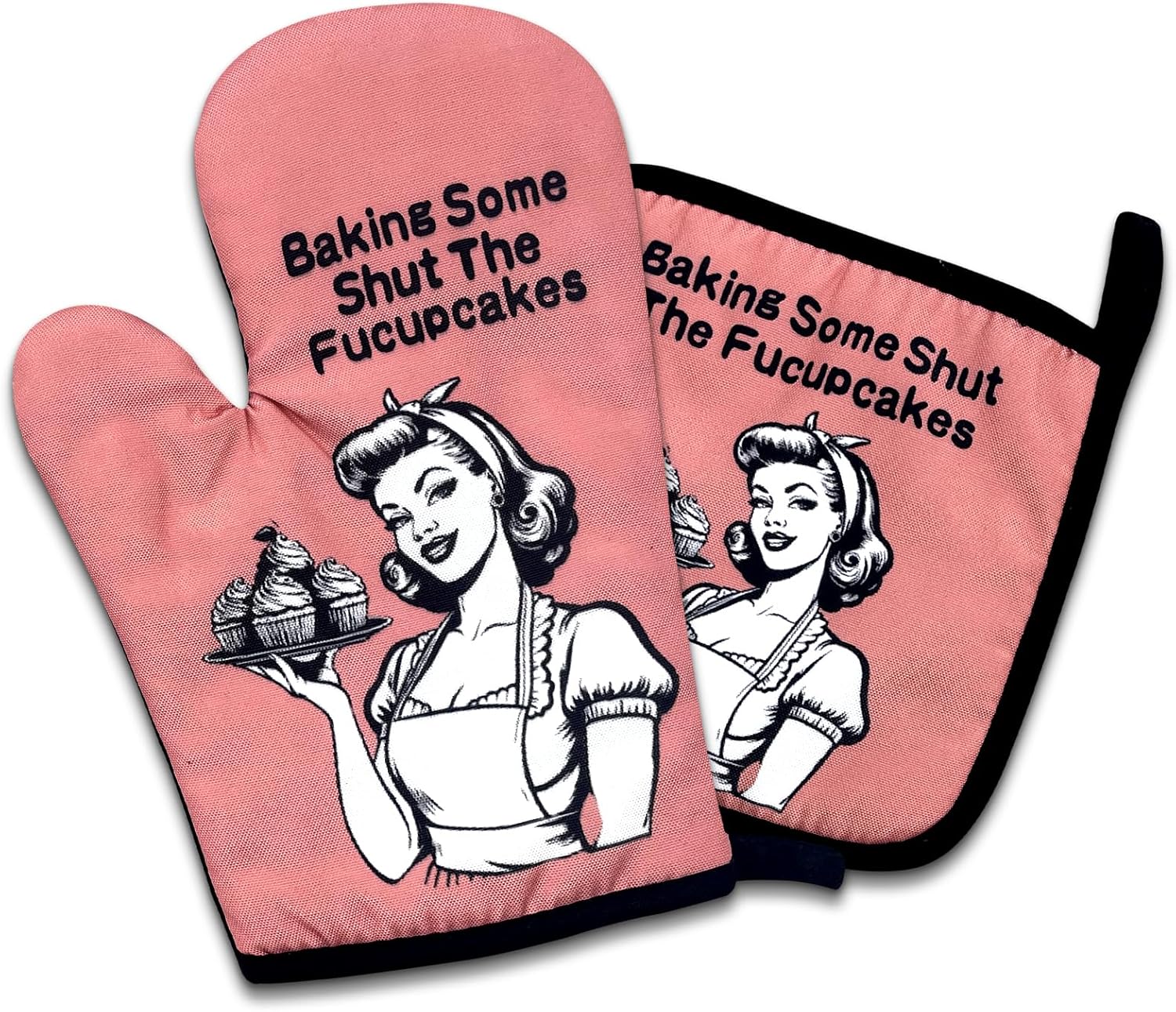 Funny Oven Mitts Potholders Set For Women Christmas Gifts Baking Delight