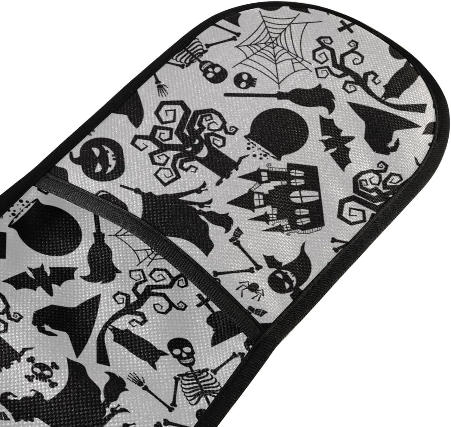 Black Halloween Double Oven Mitts with Pumps