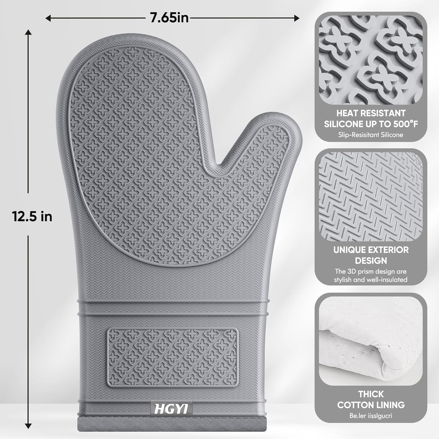 Silicone Oven Mitt Heat-Resistant