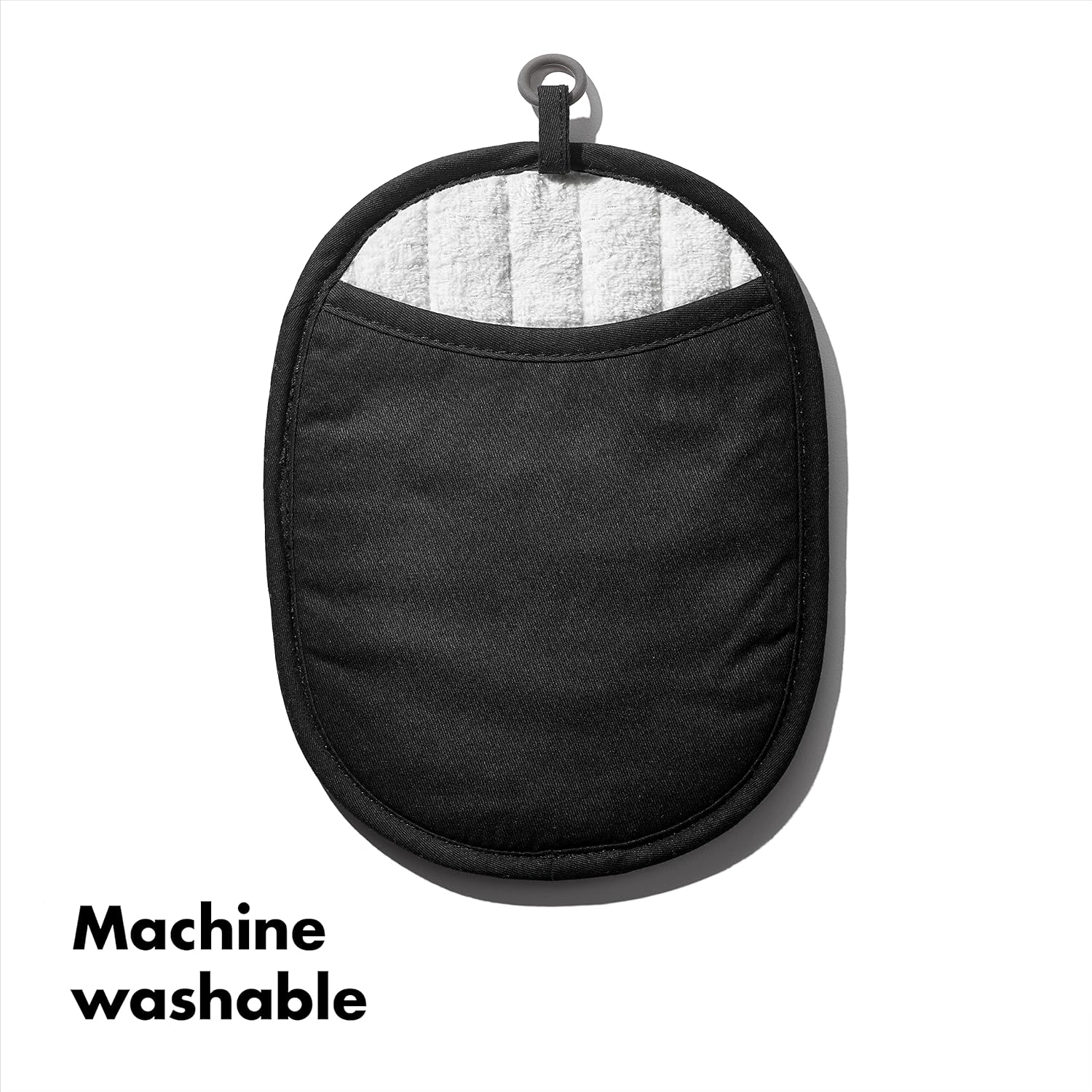OXO Good Grips Non-Slip Silicone Pot Holder Black - Heat-Resistant Durable