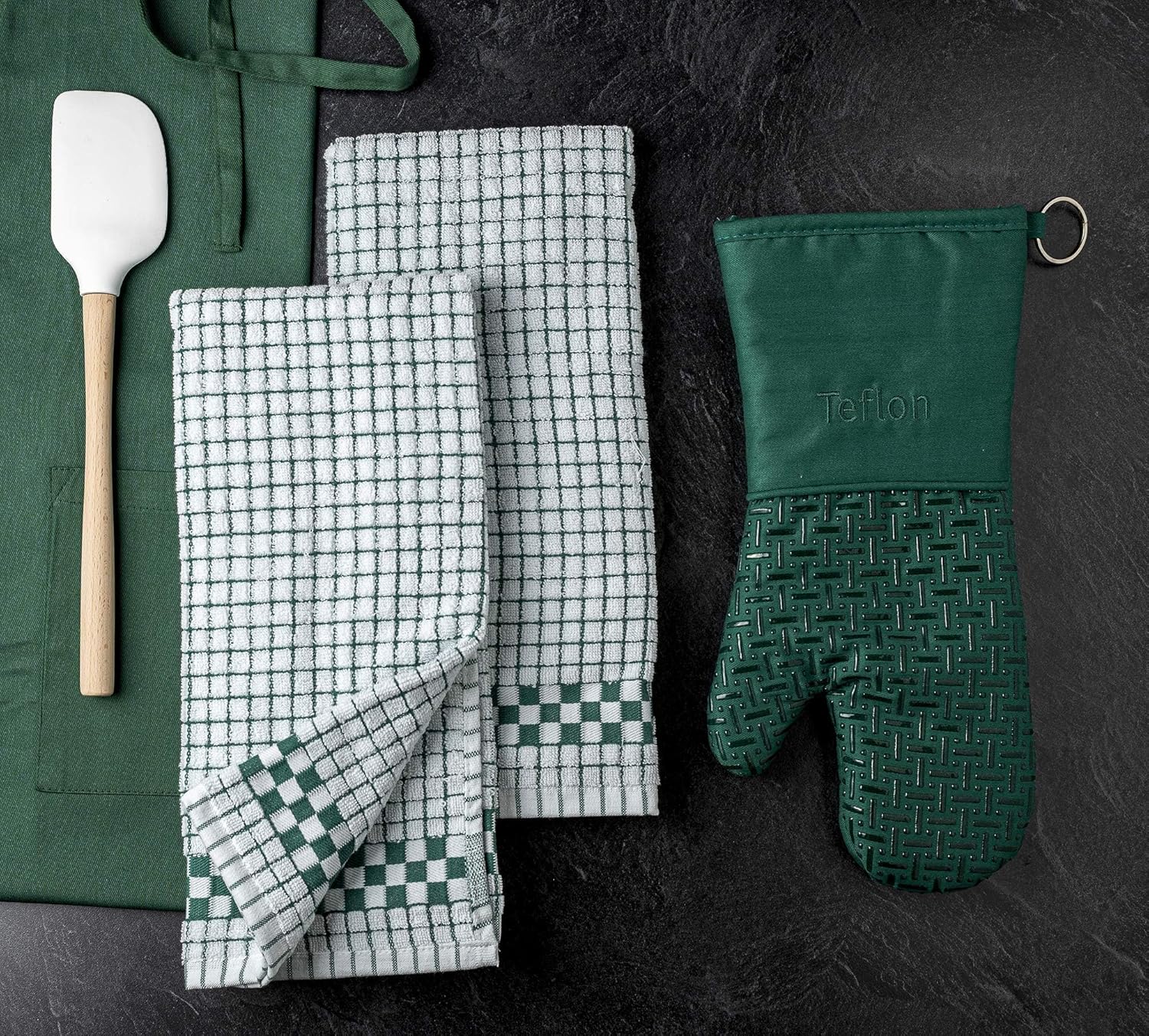 XLNT Extra Long Oven Mitts with Teflon EcoElite Finish