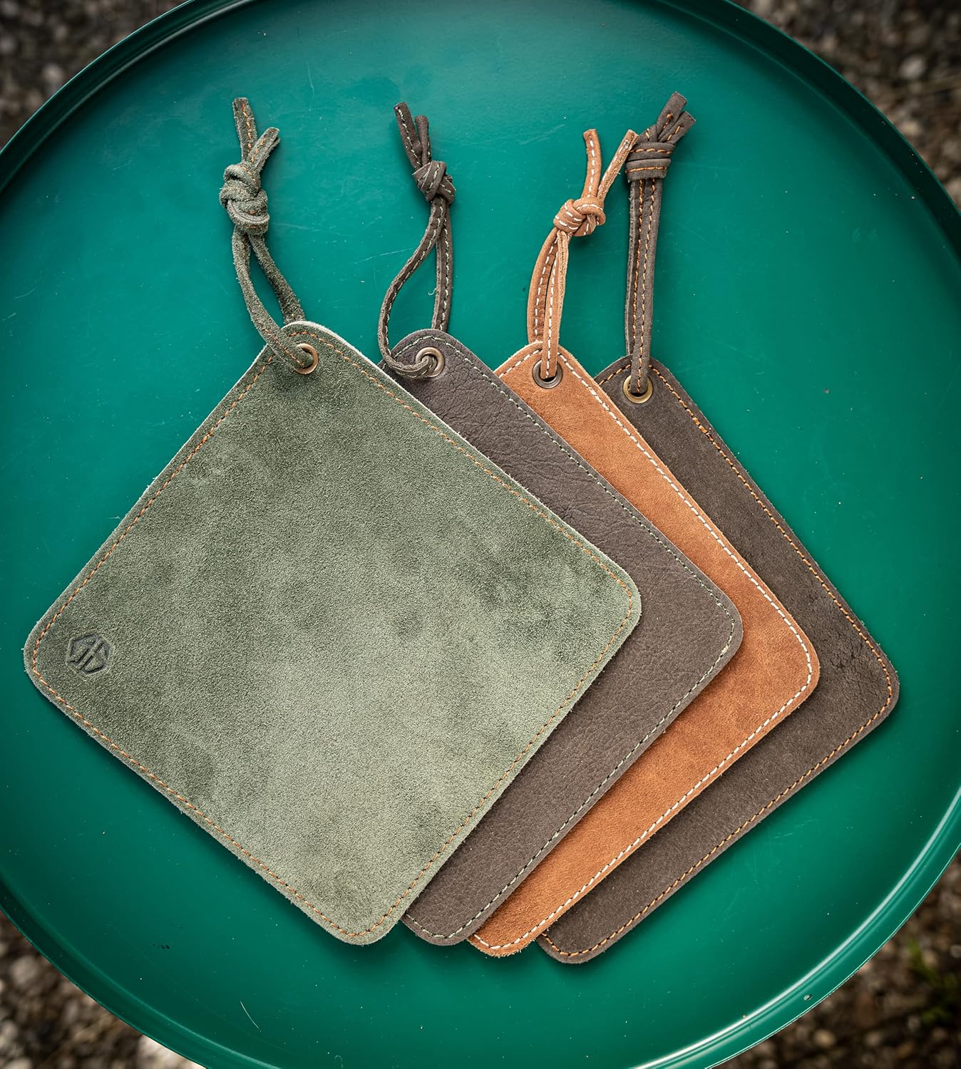 Angus Stoke Buffallo Leather Potholders