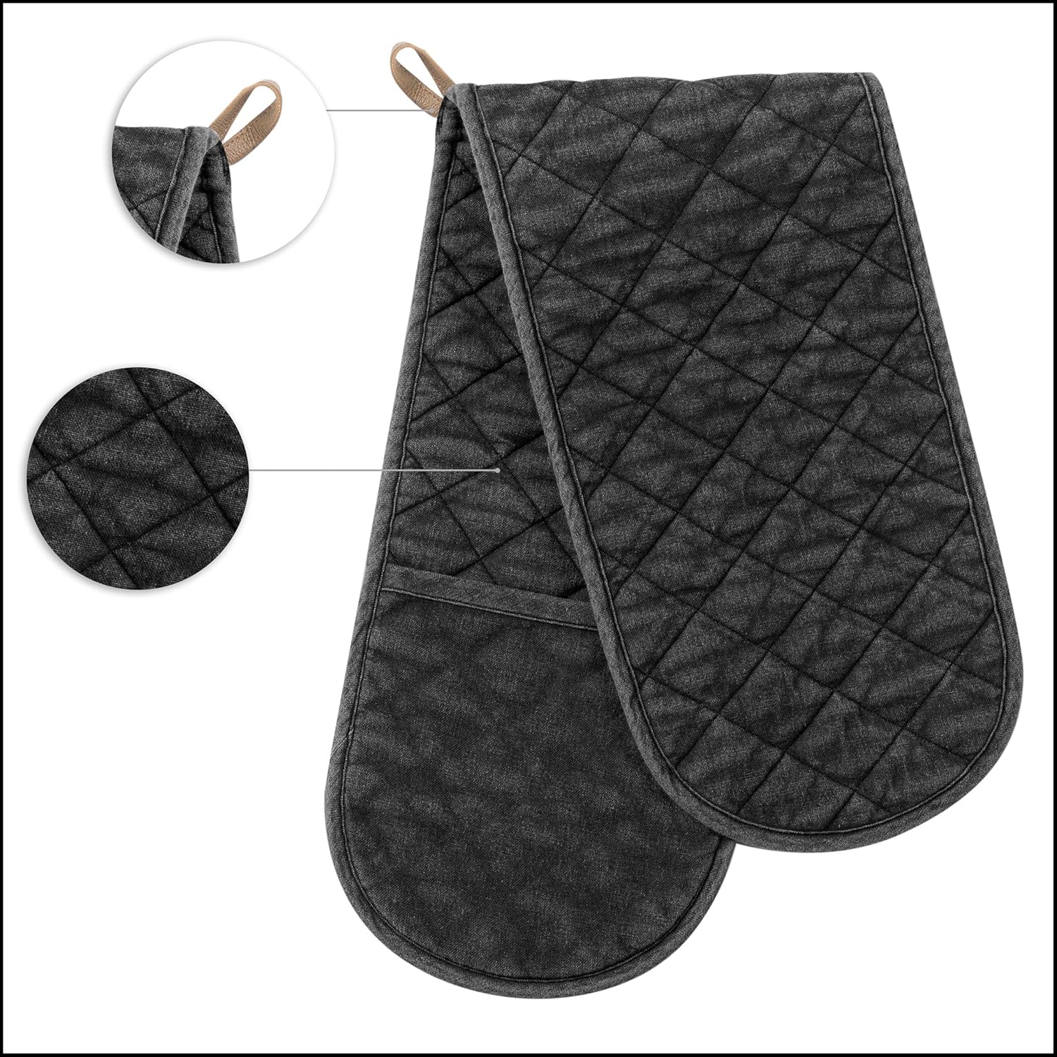 No 918 Stonewashed Cotton Oven Mitt