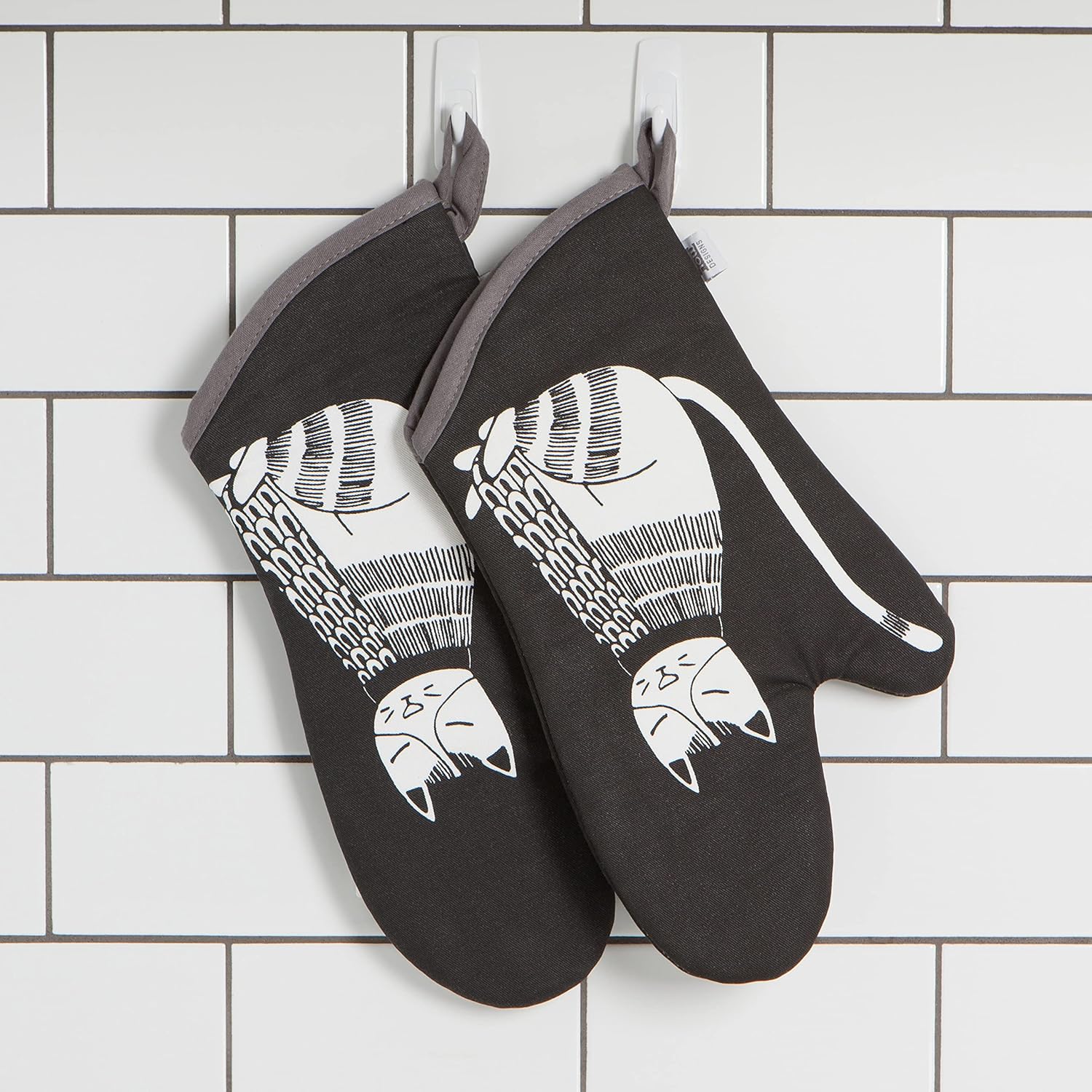 Now Designs Basic Oven Mitt Heat-Protected Purr Party 2 Count
