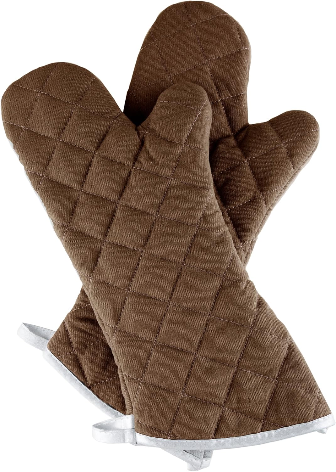 Oven Mitts Set of 2 - Oversized Flame Resistant by Lavish Home